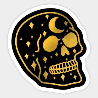 skull foil Sticker